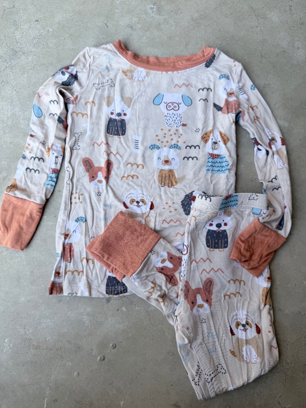 Toddler Dogs Bamboo Pajama Set 2T